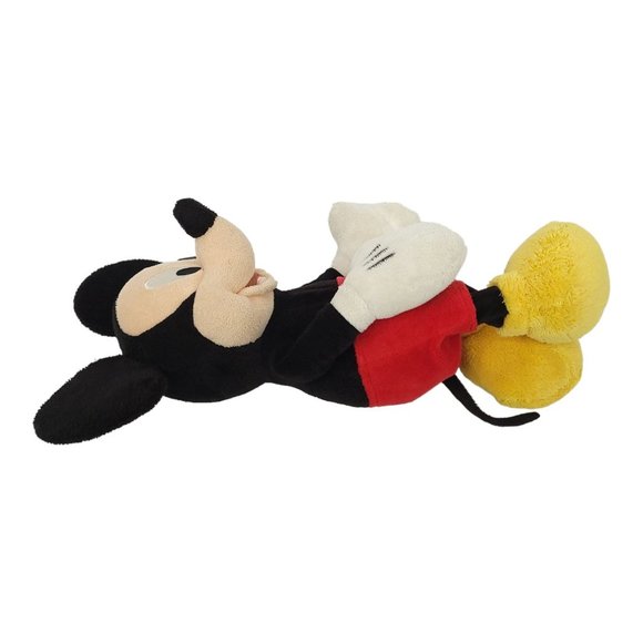 Disney Store Classic Mickey Mouse Plush Doll 13" Stuffed Toy Black Red - Picture 9 of 12